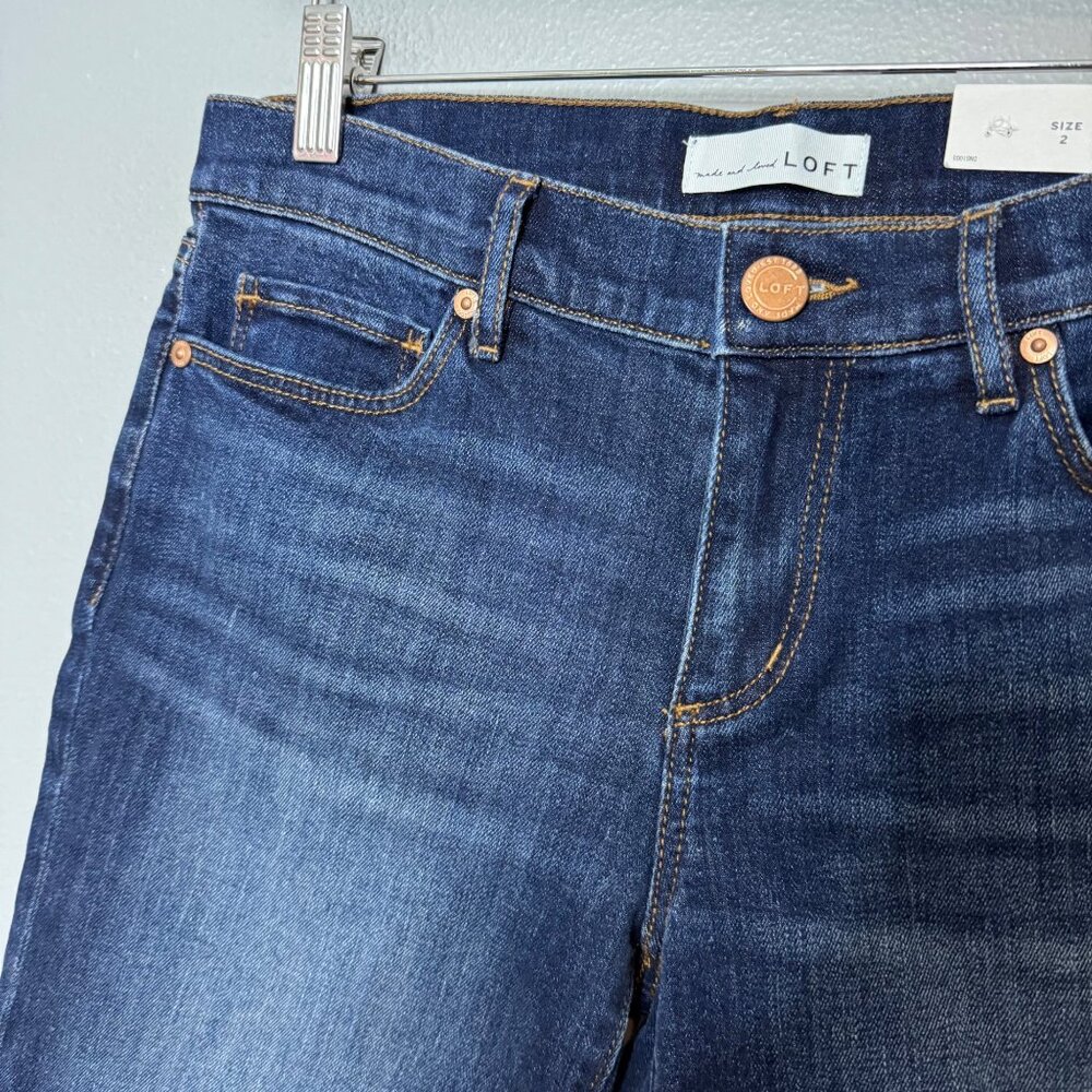 LOFT denim bermuda shorts size 26/2 - Picture 3 of 7